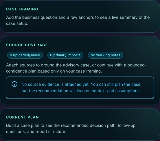 Gixo Business recommendation workflow plan