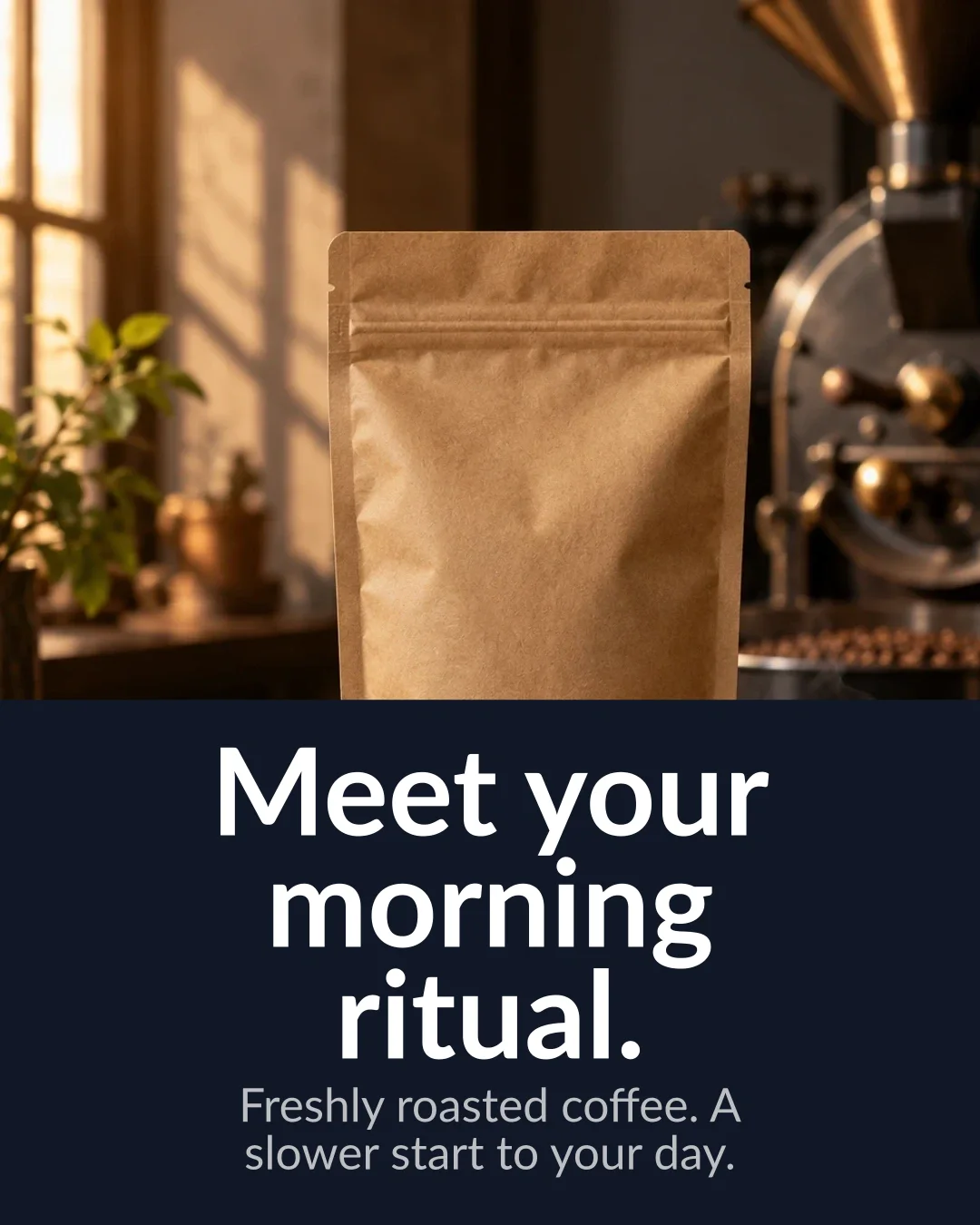 Coffee launch in Bold Announcement design