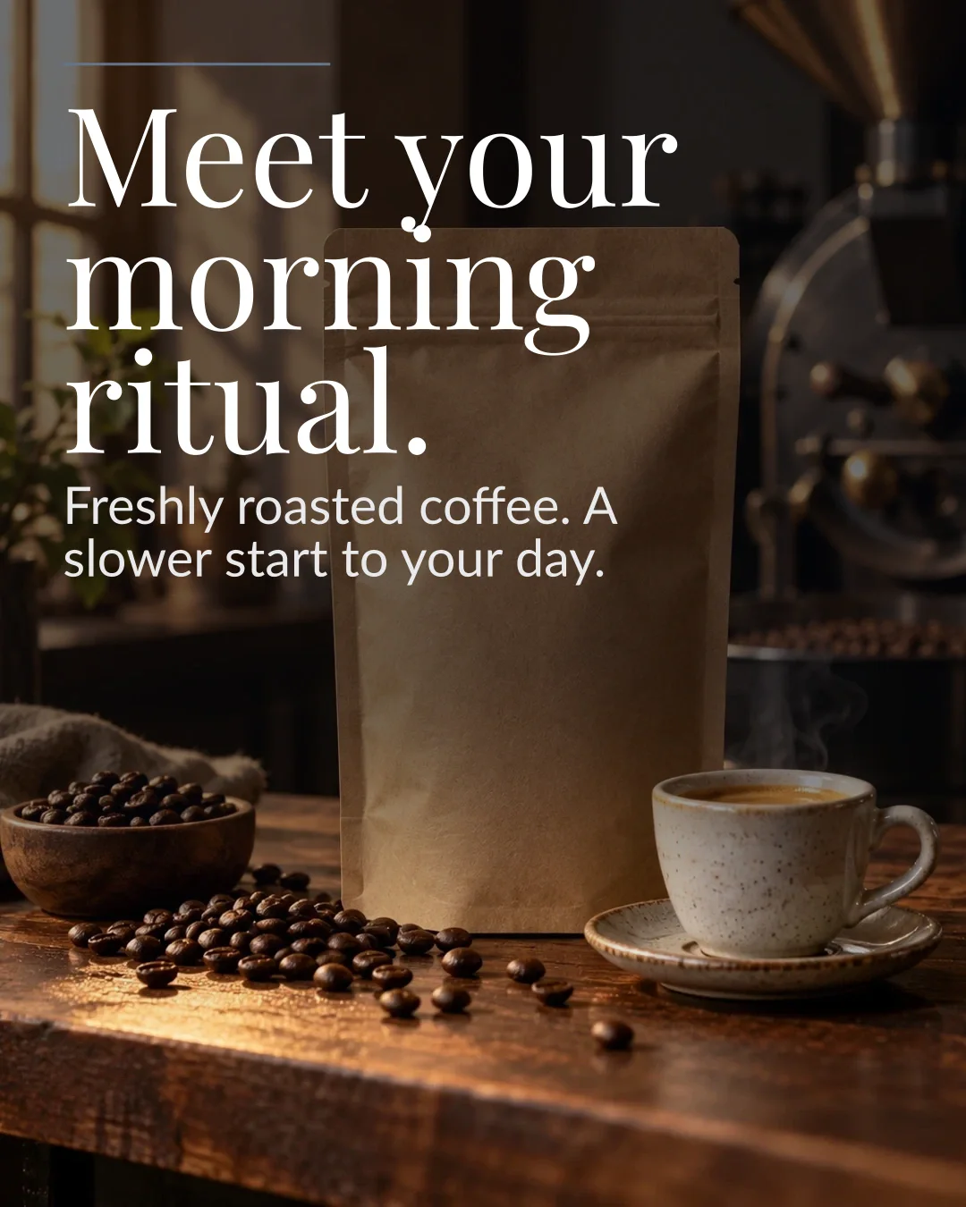 Coffee launch in Editorial design