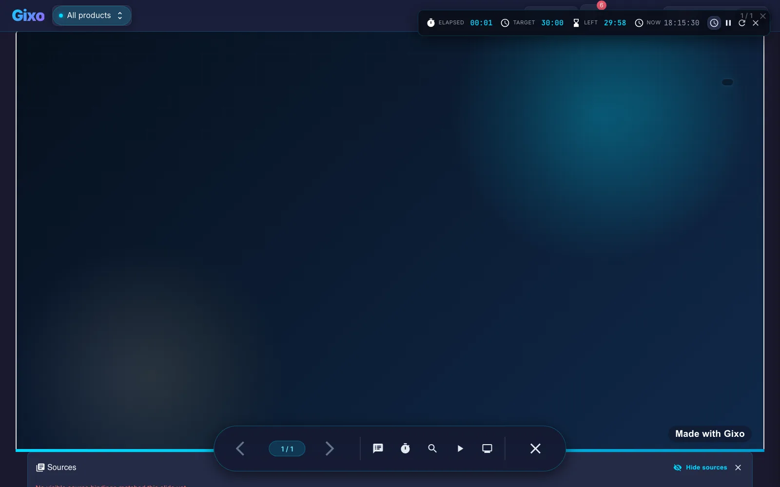 Lumen presentation mode with speaker-ready controls