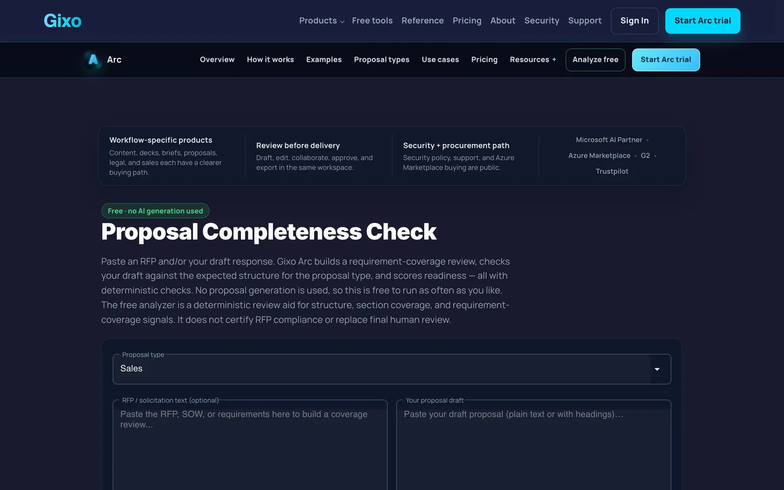 Proposal Completeness Check